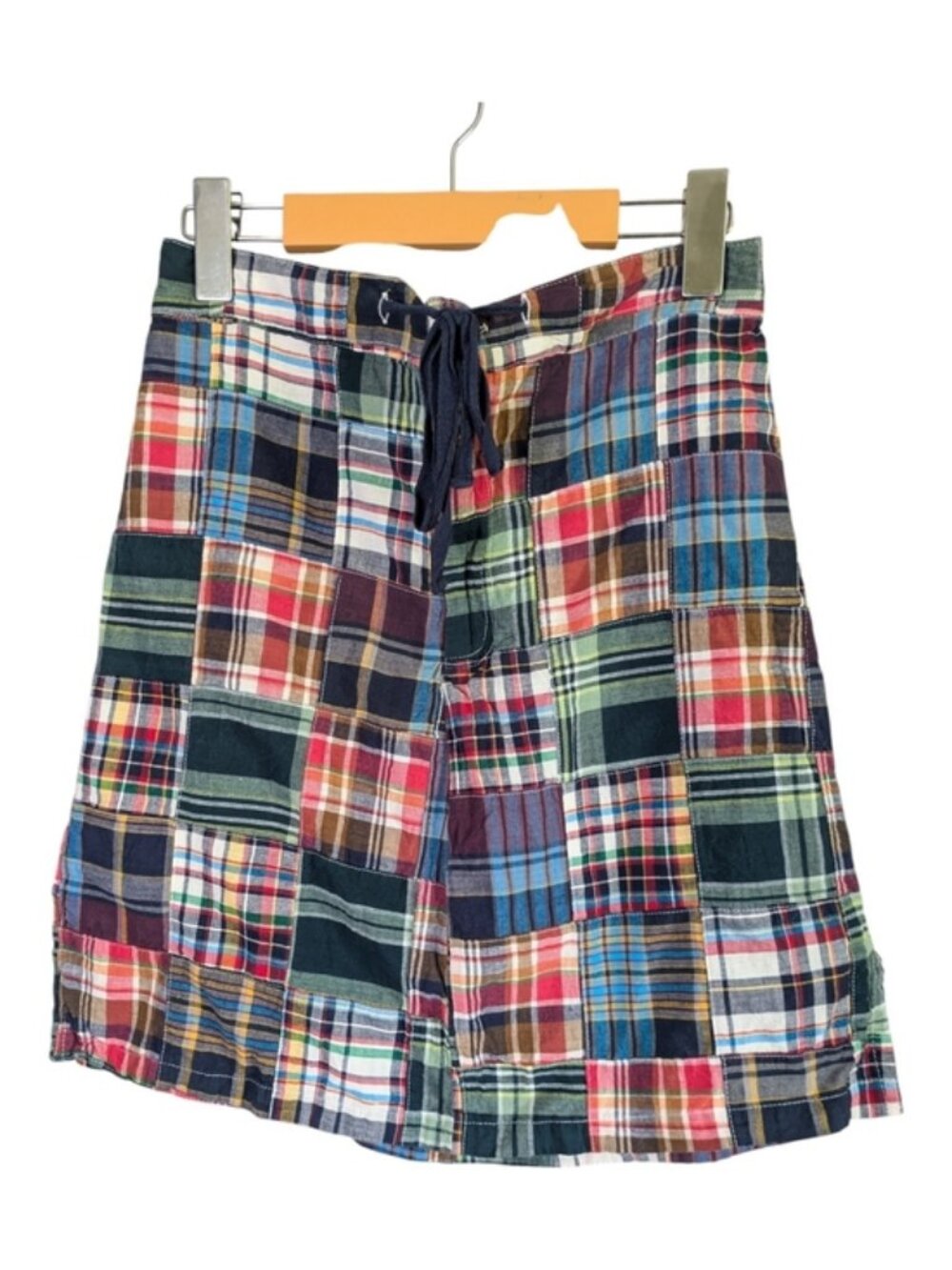 NorthStyle Women's Nantucket Patchwork Plaid Madras Multi-Colored Skort Size Sm
